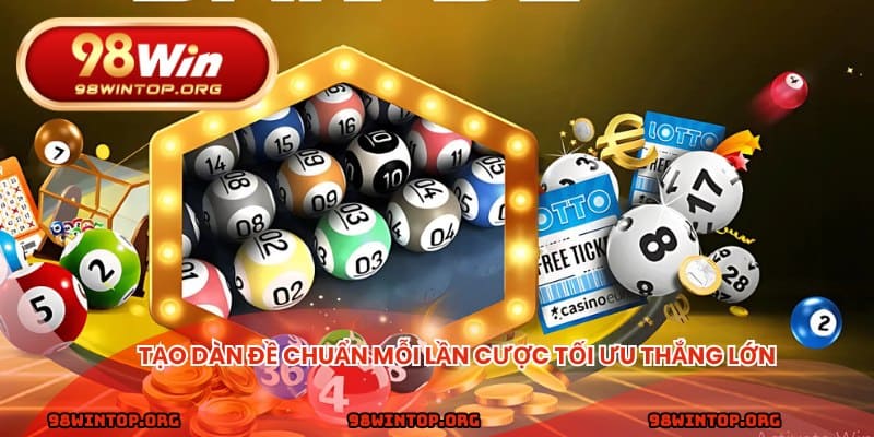 Tạo dàn đề chuẩn mỗi lần cược tối ưu thắng lớn